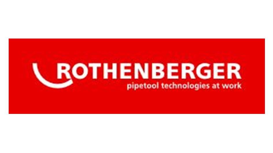 Logo des Unternehmens Rothenberger mit weißem Schriftzug auf rotem Hintergrund.